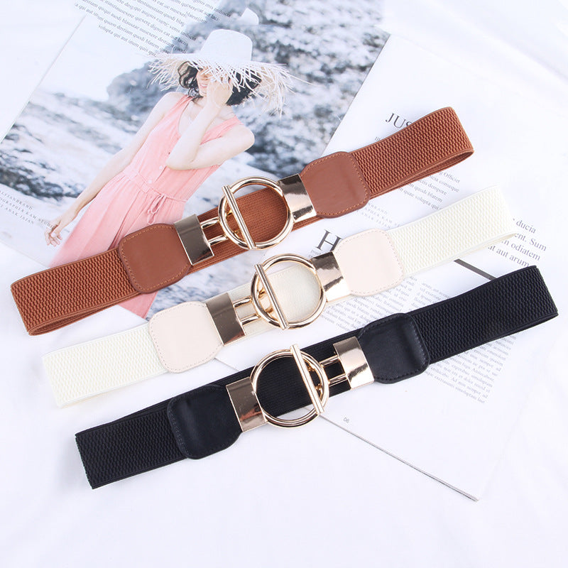 Ladies Decoration Wide Simple Decorations Versatile Matching Dress Belts