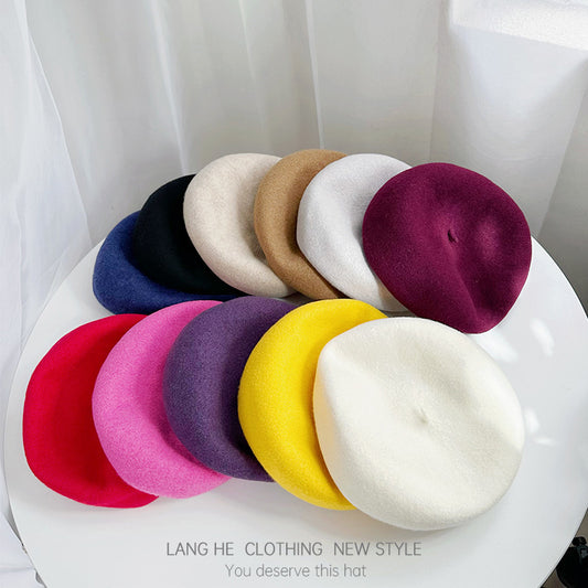 Women's Small Head Circumference Korean Style Autumn Hats & Caps