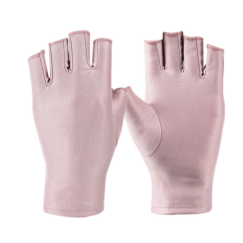 Women's Finger Exposed Two Fingers Outdoor Driving Gloves