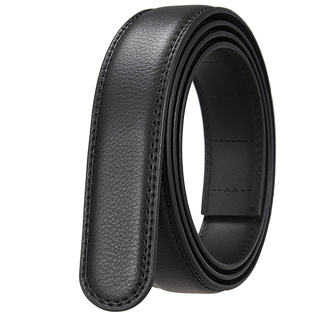 Men's Automatic Buckle Leather Body Cowhide Belts