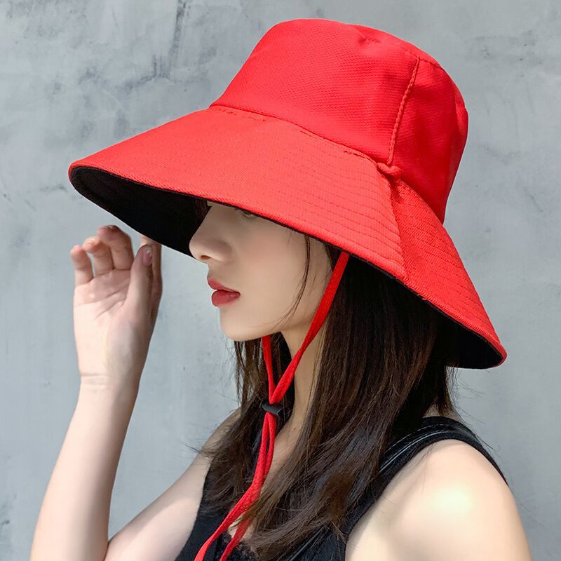 Women's Hat Korean Reversible Fisherman Fashion Simple Hats & Caps