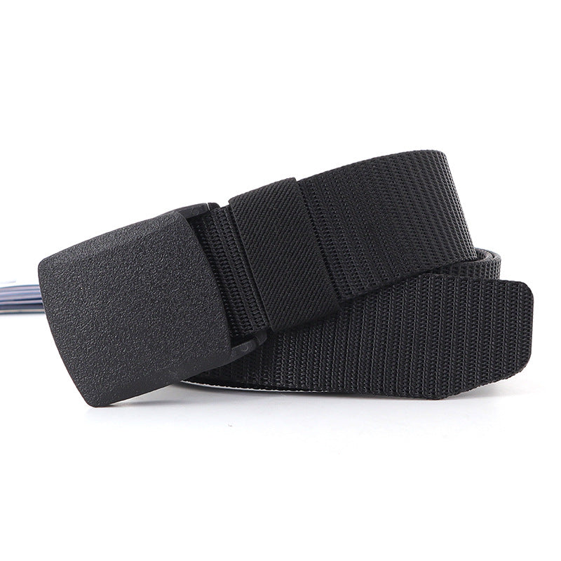 Women's & Men's Nylon Waistband Tactical Automatic Buckle Pants Belts