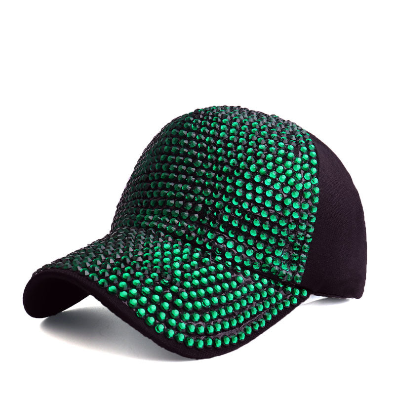 Women's Style Fashion Full Diamond Mesh Baseball Hats & Caps