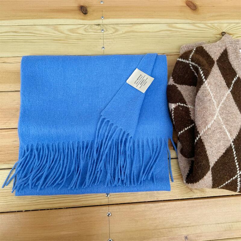 Women's High-grade Color Australian Cashmere Solid Winter Scarfs