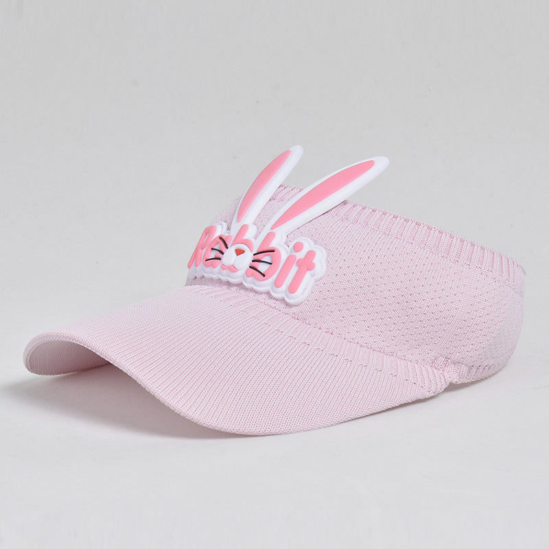 Children's Summer Hat Cartoon Rabbit Topless Male Female Sun Kids' Headwear