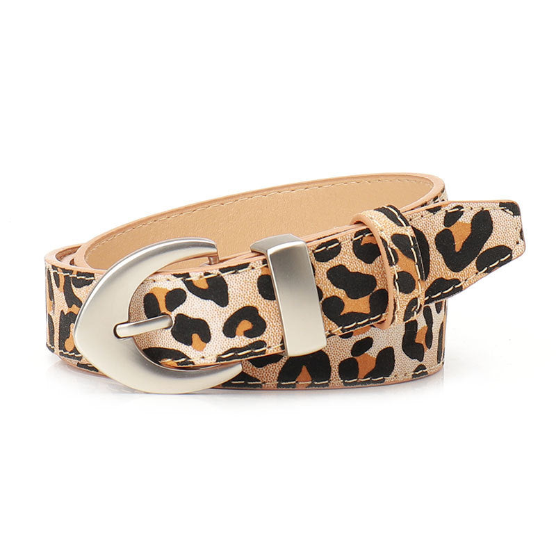 Women's Style Leopard Print Simple Fashionable Jeans Belts