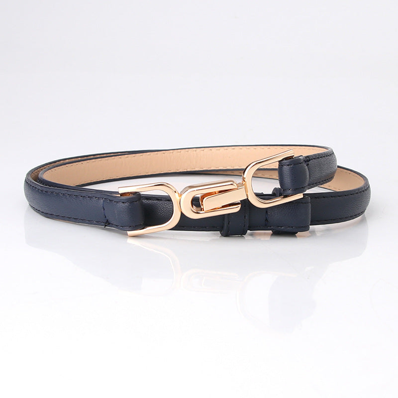 Women's Accessories Pair Of Buckles Adjustable Thin Belts