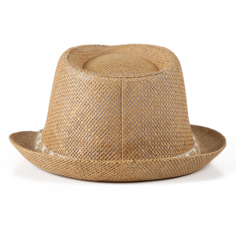 Women's & Men's Straw Hat Billycock British Retro Fedora Hats & Caps