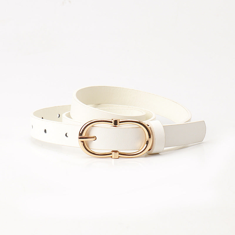 Women's Fashionable High-grade Alloy Pin Buckle Imitation Belts