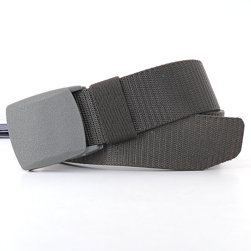 Women's & Men's Nylon Waistband Tactical Automatic Buckle Pants Belts