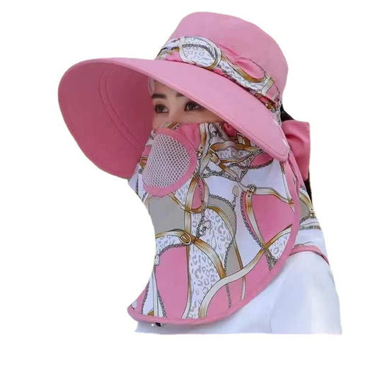 Women's Korean Style Sun Hat Big Brim Protection Shawl Hats & Caps