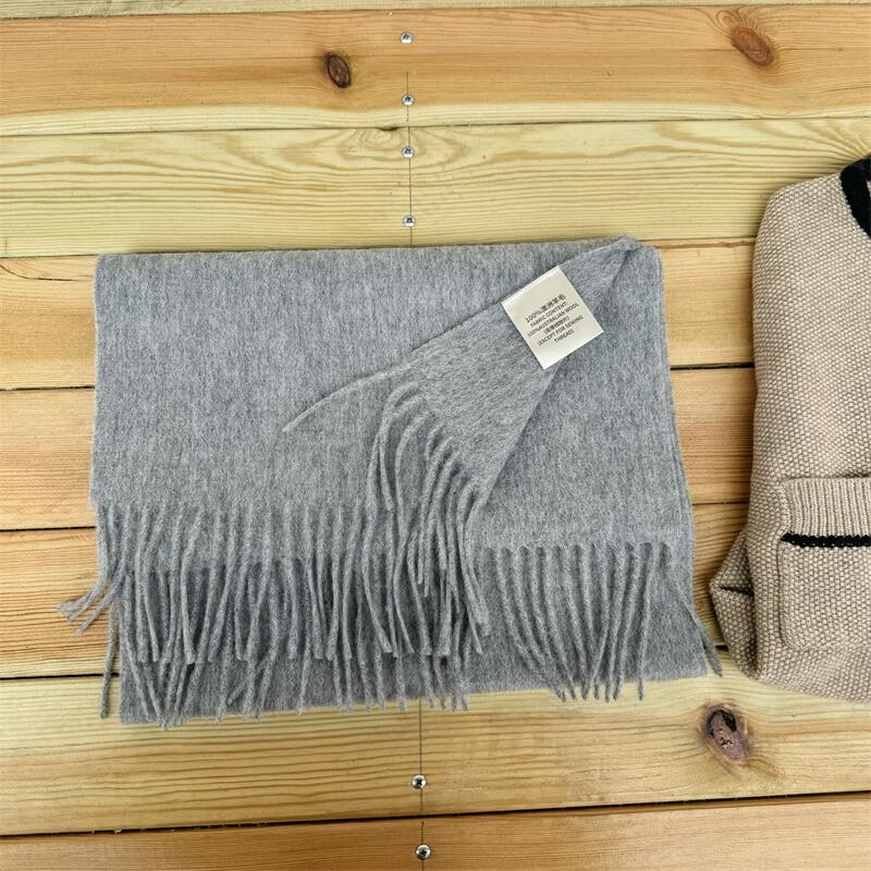 Women's High-grade Color Australian Cashmere Solid Winter Scarfs