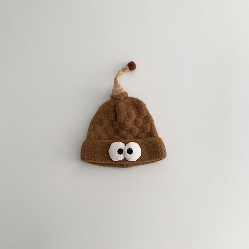 Hat Cute Warm Knitted Boy Woolen Kids' Headwear