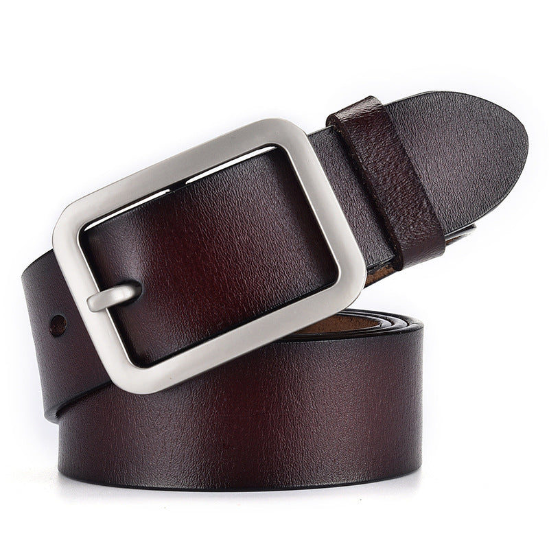 Women's & Men's Simple Fashion Leather Pin Buckle Belts