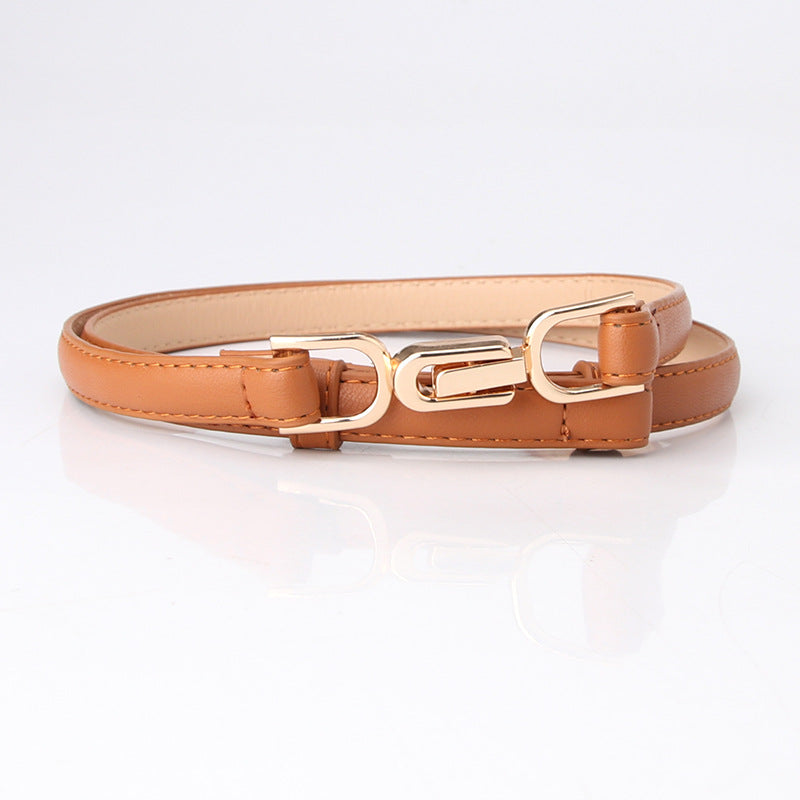 Women's Accessories Pair Of Buckles Adjustable Thin Belts