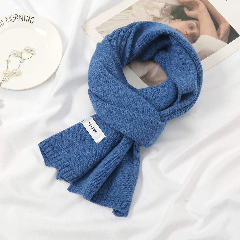 Women's Korean Wool Knitted Thickened Warm For Scarfs