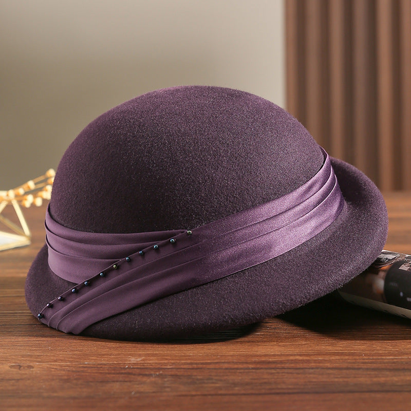 Women's Ptah Beret British Wool Fashion Small Hats & Caps