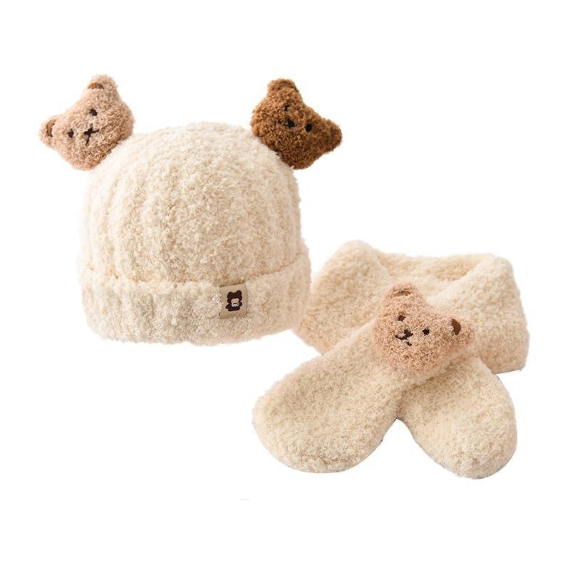 Hat One Two-piece Set Warm Earflaps Kids' Headwear