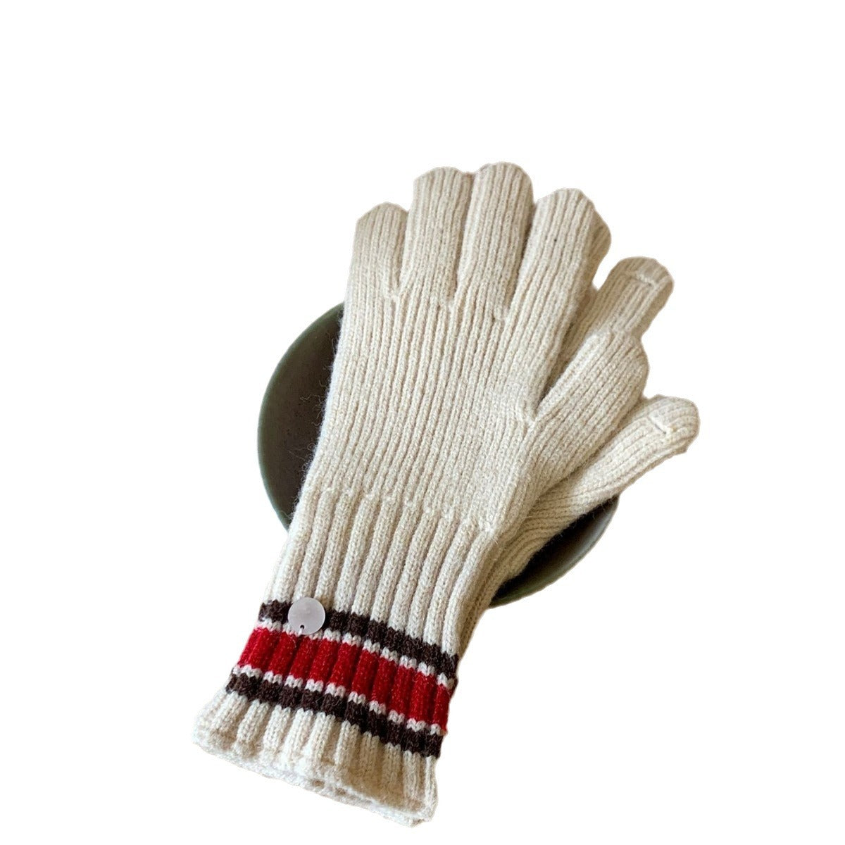 Women's Warm With Veet Wool Knitted Touch Screen Gloves