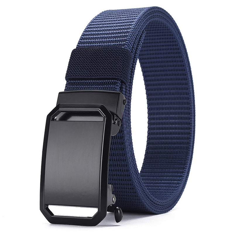 Men's Frosted Buckle Automatic Nylon Outdoor Leisure Belts