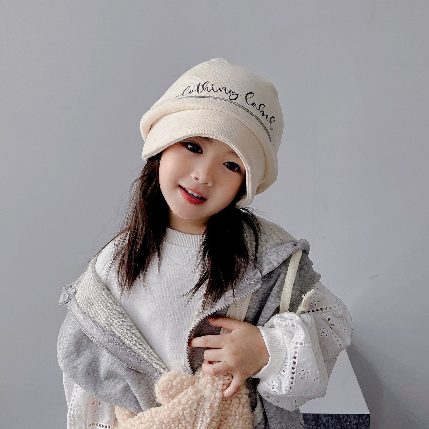 Women's & Men's Fashion Sleeve Cotton Knitted Earflaps Pile Kids' Headwear