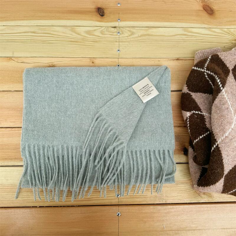 Women's High-grade Color Australian Cashmere Solid Winter Scarfs