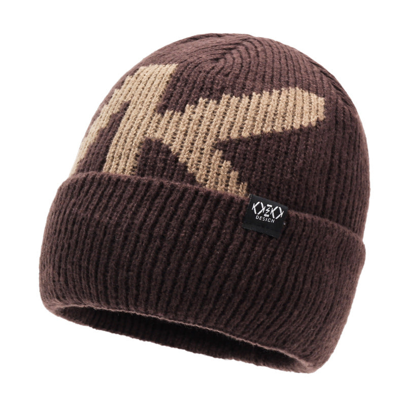 Men's Trendy Knitted Hat Winter Fleece Lined Padded Warm Keeping Hats & Caps