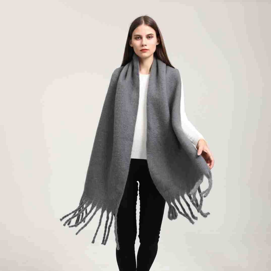 Women's Popular Thick Warm Long Flow Large Scarfs