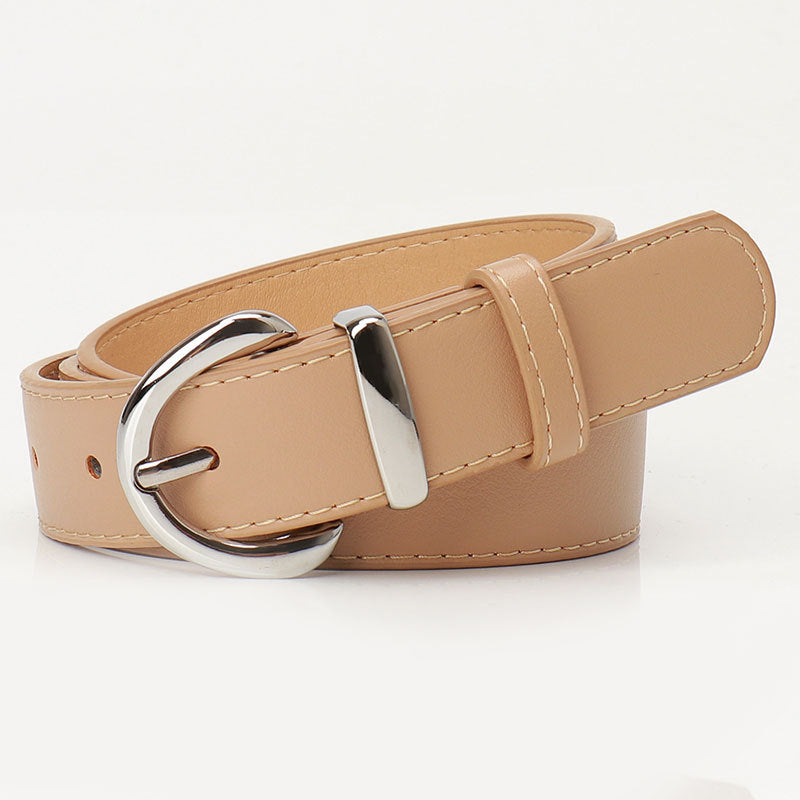 Women's Alloy Pin Buckle Female Korean Style Simple Casual Belts