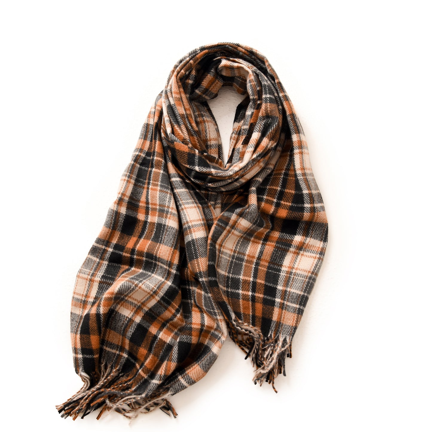 Women's Winter Plaid Artificial Cashmere Shawl Street Scarfs