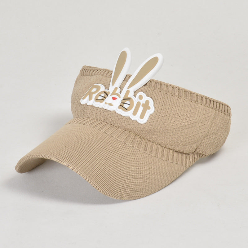 Children's Summer Hat Cartoon Rabbit Topless Male Female Sun Kids' Headwear