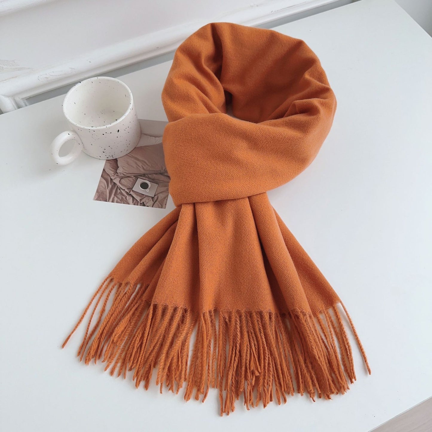 Women's Solid Color Korean Stylish Simple Versatile Scarfs