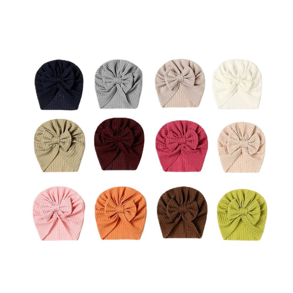 Hat Infant Indian Beanie Bowknot Care Kids' Headwear