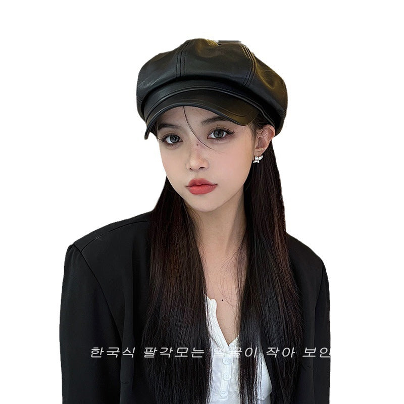 Women's Octagonal British Retro Beret Korean Style Hats & Caps