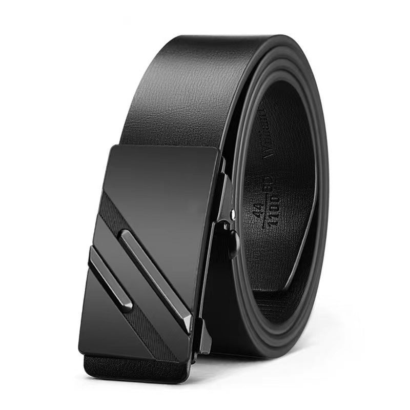 Men's Toothless Inner Wear Letters Automatic Buckle Belts