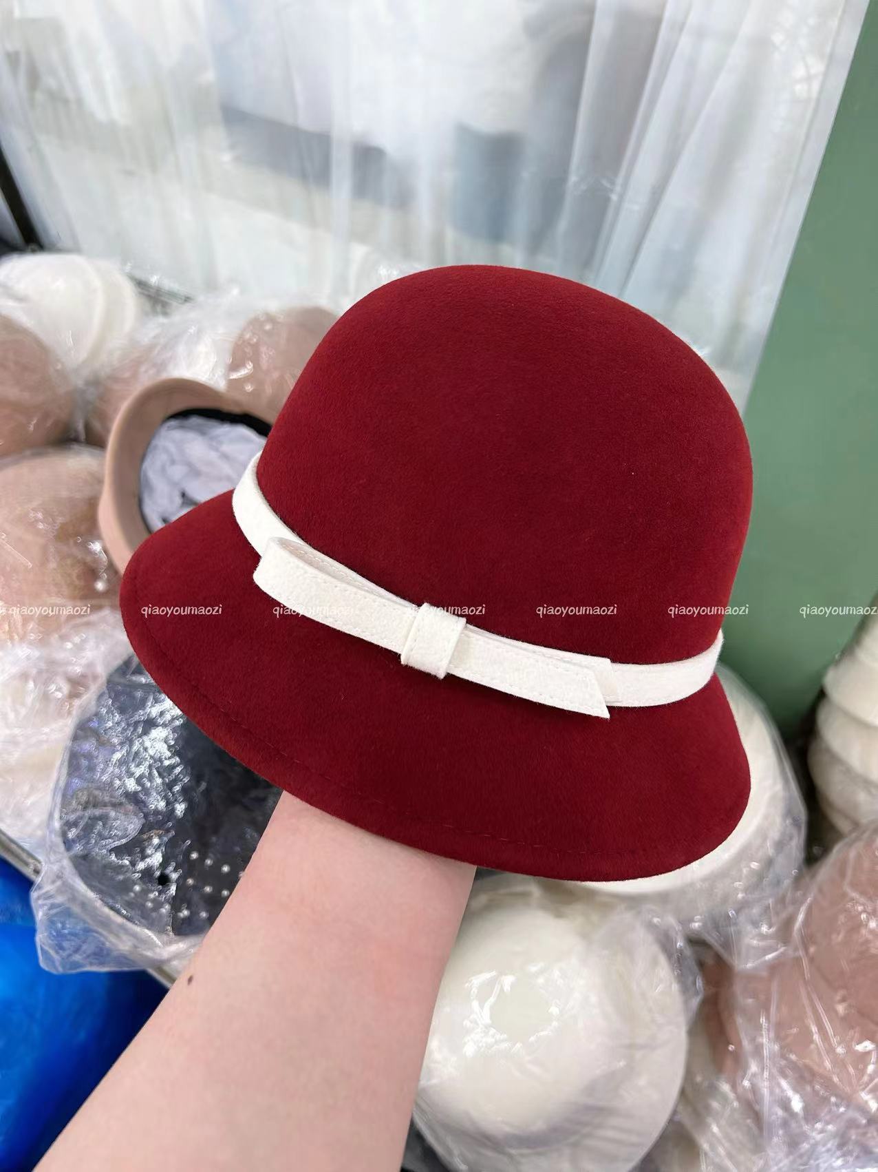 Women's Classic Style Woolen Shaping Bucket Hat Hats & Caps