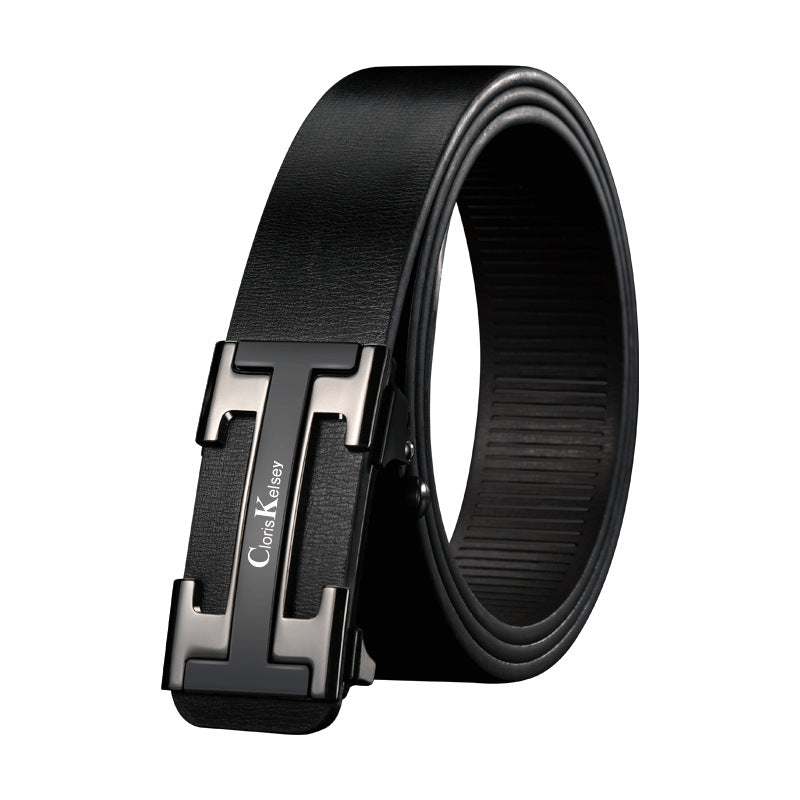 Men's Toothless Automatic Buckle Pants Versatile Trendy Belts