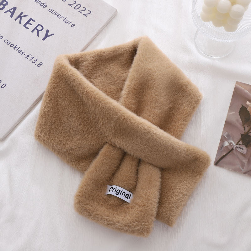 Women's Warm Thickened Small Imitation Rabbit Fur Scarfs