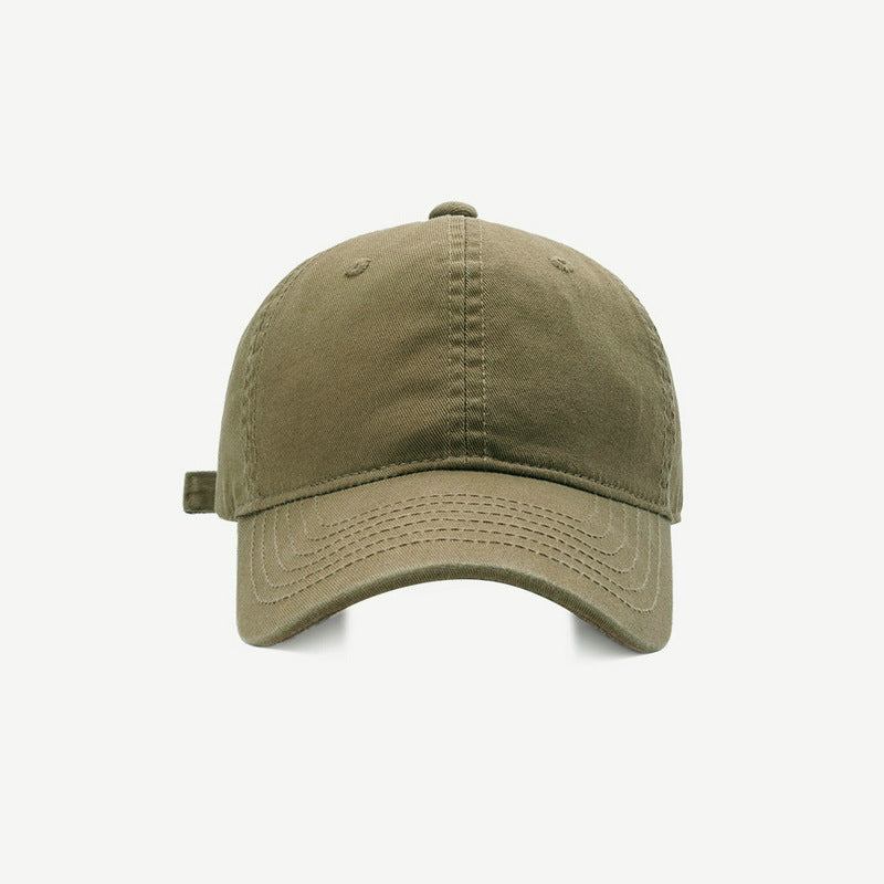 Solid Color Baseball Female Casual Soft Top Hats & Caps