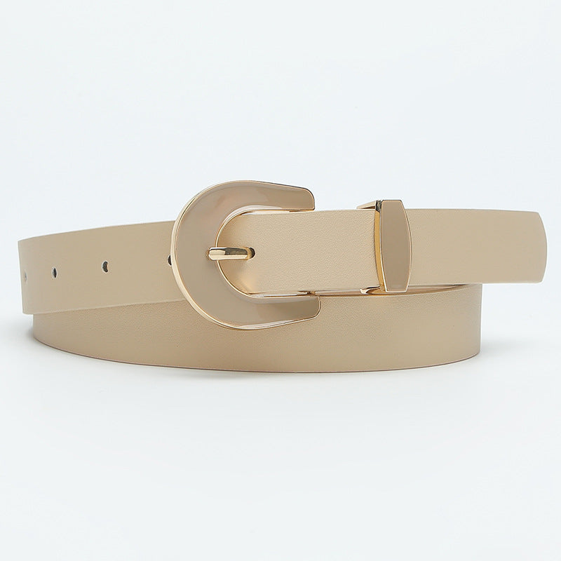 Women's Elegant Light Luxury Solid Color Decorative Belts