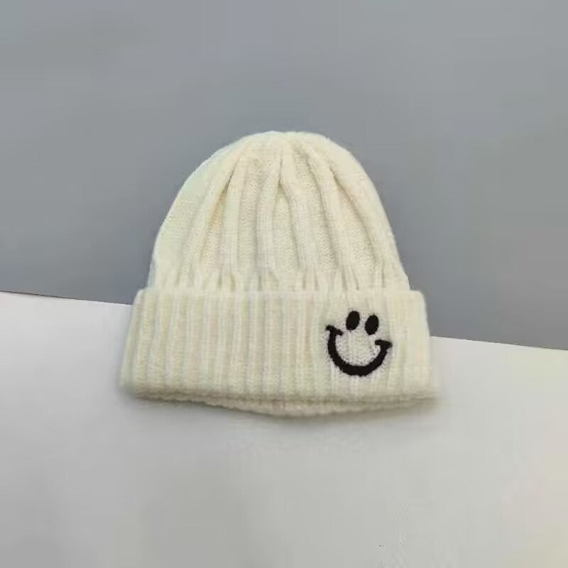 Children's Smiley Woolen Korean Simple Boy Winter Kids' Headwear