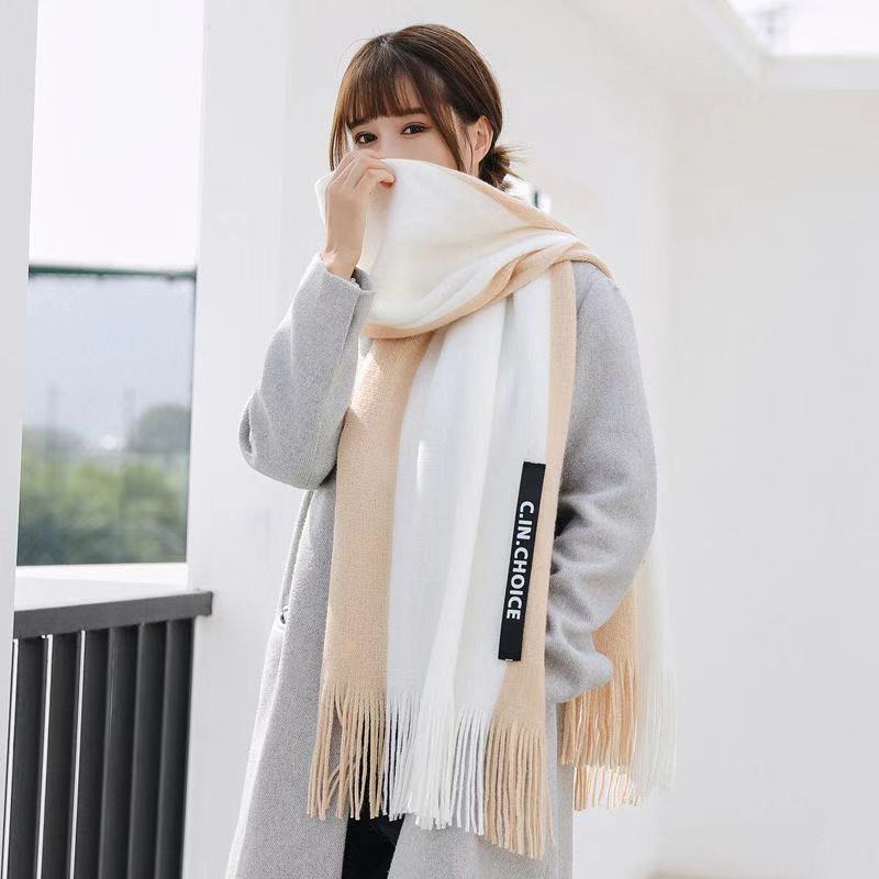 Women's Winter Korean Style Versatile Cute Thickening Couple Scarfs