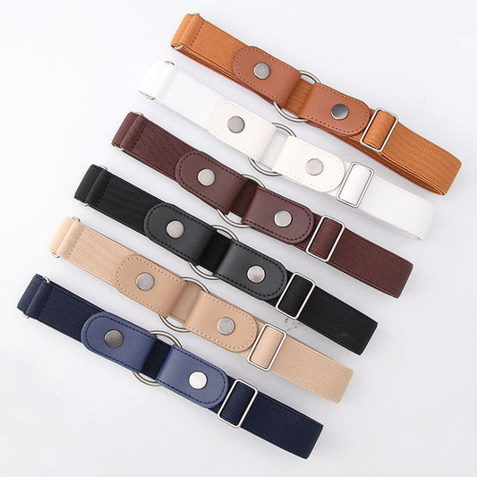 Women's Lazy Elastic Waisted Invisible Jeans Style Belts