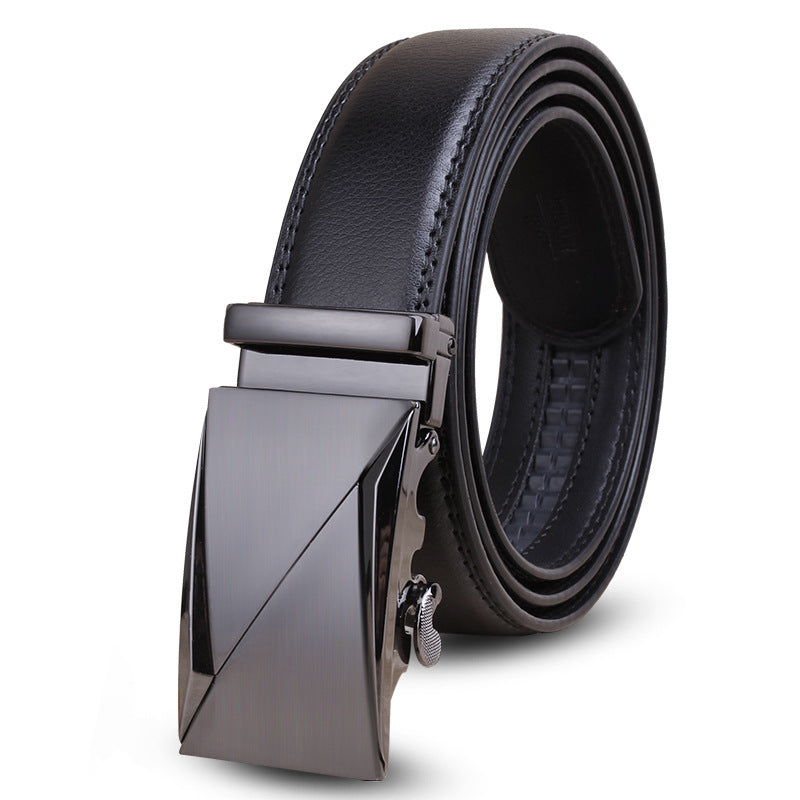 Men's Leather Boys High-grade Alloy Automatic Buckle Business Belts