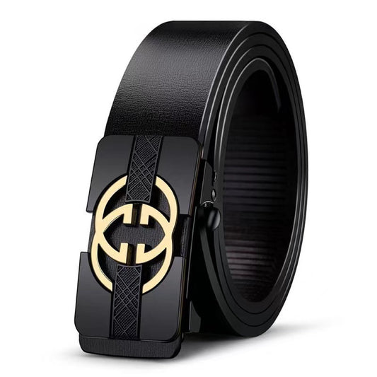 Men's Toothless Inner Wear Letters Automatic Buckle Belts