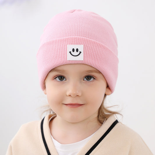 Hat Fashion Woolen Cute Smiley Face Kids' Headwear