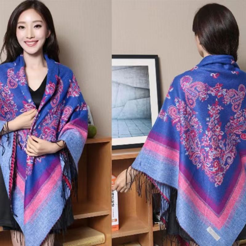 Women's Style Large Kerchief Shawl Warm Travel Scarfs