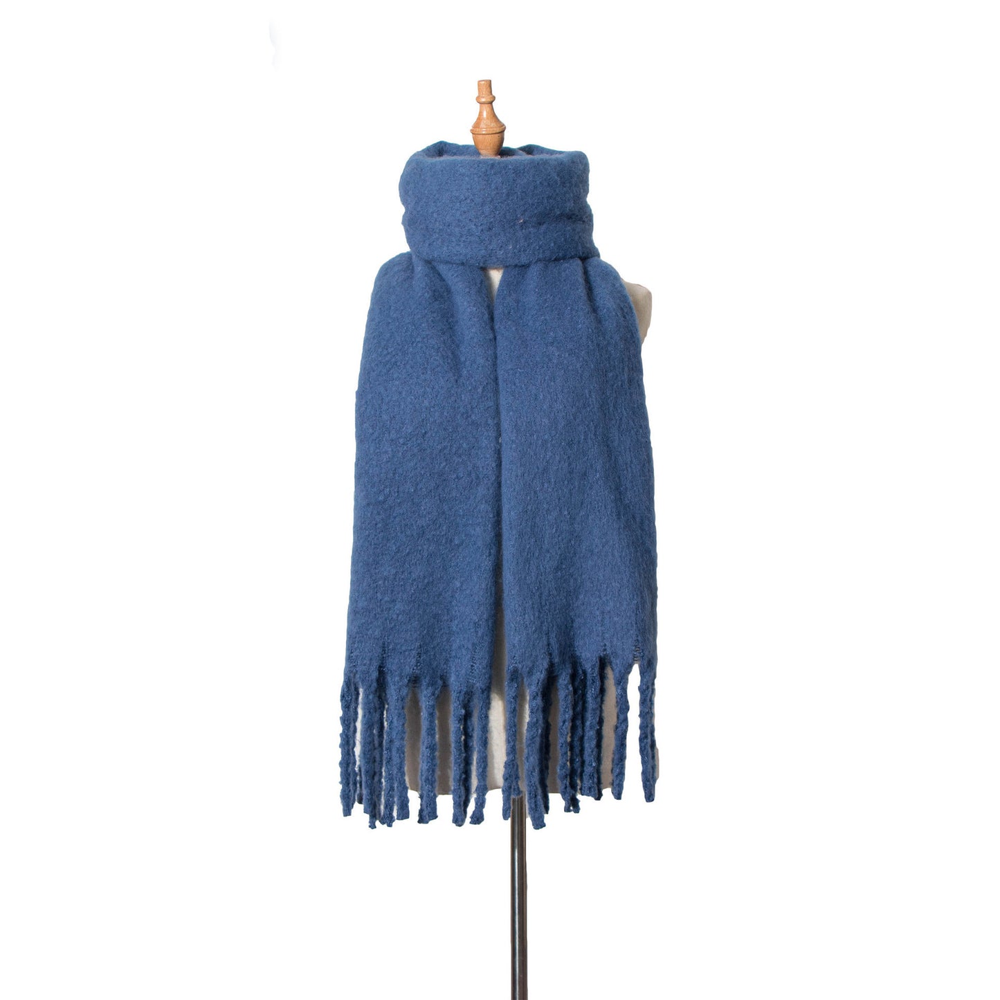 Pure Color Thickened Lengthened Female Korean Style Scarfs