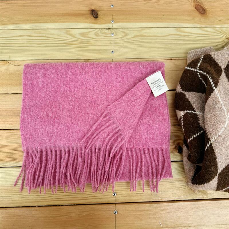 Women's High-grade Color Australian Cashmere Solid Winter Scarfs