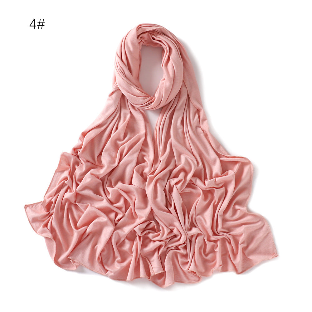 Women's Solid Color Modal Soft Breathable Monochrome Scarfs